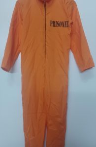 Kids Costumes to Hire - Prisioner CHILD - Orange Boilersuit
